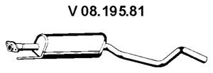 EBERSPÄCHER 08.195.81 priekinis duslintuvas 
 Išmetimo sistema -> Duslintuvas
58 52 812