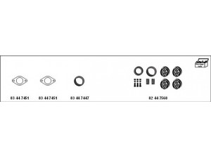 HJS MT-MA20 išmetimo sistema 
 Išmetimo sistema -> Išmetimo sistema, visa