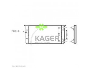 KAGER 31-1196 radiatorius, variklio aušinimas 
 Aušinimo sistema -> Radiatorius/alyvos aušintuvas -> Radiatorius/dalys
1H0121253BA, 1H0121253BD, 1H0121253BK