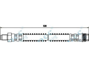 APEC braking HOS3300 stabdžių žarnelė 
 Stabdžių sistema -> Stabdžių žarnelės
480668, 480681, 1472155080, 1472155080