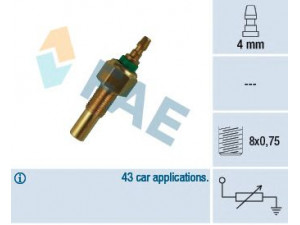 FAE 32170 siuntimo blokas, aušinimo skysčio temperatūra 
 Elektros įranga -> Jutikliai
E7GZ-10884-B, 8569-18-510, 8569-18-510 A