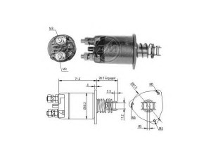 ERA 227606 solenoidinis jungiklis, starteris 
 Elektros įranga -> Starterio sistema -> Solenoidinis jungiklis
4475085, 4475093, 4475095, 9935727