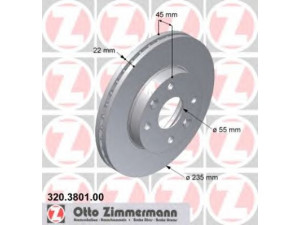 ZIMMERMANN 320.3801.00 stabdžių diskas 
 Dviratė transporto priemonės -> Stabdžių sistema -> Stabdžių diskai / priedai
KDX74-33251, MDX74-33251