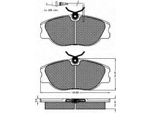 BSF 10134 stabdžių trinkelių rinkinys, diskinis stabdys 
 Techninės priežiūros dalys -> Papildomas remontas
60777621, 9941174, 9941872, 9941174