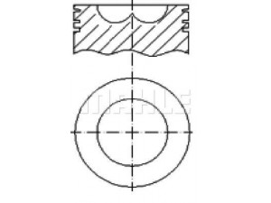 MAHLE ORIGINAL S57720 stūmoklis