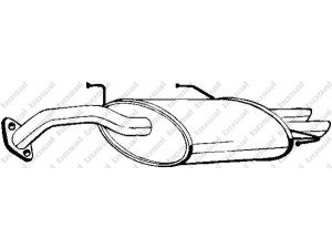 BOSAL 228-879 galinis duslintuvas 
 Išmetimo sistema -> Duslintuvas
17430-74070, 17430-74071, 17430-74080
