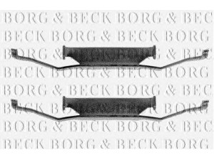 BORG & BECK BBK1127 priedų komplektas, diskinių stabdžių trinkelės 
 Stabdžių sistema -> Diskinis stabdys -> Stabdžių dalys/priedai