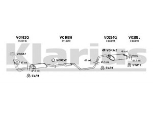 KLARIUS 960068U išmetimo sistema 
 Išmetimo sistema -> Išmetimo sistema, visa