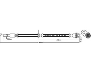REMKAFLEX 7196 stabdžių žarnelė
9094702F58, 9094702F58