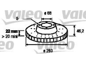VALEO 186582 stabdžių diskas 
 Dviratė transporto priemonės -> Stabdžių sistema -> Stabdžių diskai / priedai
4E0615601, 4E0615601E, 4E0615601J