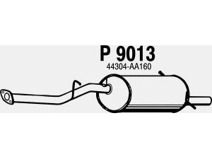 FENNO P9013 galinis duslintuvas 
 Išmetimo sistema -> Duslintuvas
44304-AA030, 44304-AA060, 44304-AA070