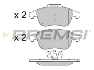BREMSI BP3430 stabdžių trinkelių rinkinys, diskinis stabdys 
 Techninės priežiūros dalys -> Papildomas remontas
410600011R, 410605055R, 410607585R