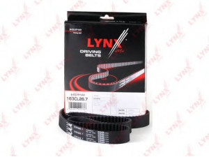LYNXauto 163CL26.7 paskirstymo diržas 
 Techninės priežiūros dalys -> Papildomas remontas
13568-03010, 13568-03020, 13568-03021