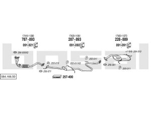 BOSAL 084.166.50 išmetimo sistema 
 Išmetimo sistema -> Išmetimo sistema, visa