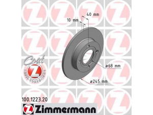 ZIMMERMANN 100.1223.20 stabdžių diskas 
 Dviratė transporto priemonės -> Stabdžių sistema -> Stabdžių diskai / priedai
853 615 601, 8A0 615 601