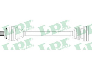 LPR DS14075 kardaninis velenas 
 Ratų pavara -> Kardaninis velenas
895407271D, 8A0407271AE, 8A0407271H