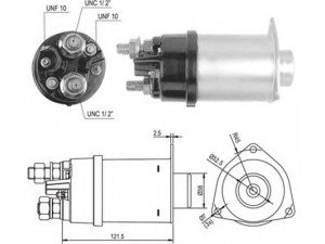 MAGNETI MARELLI 940113050034 solenoidinis jungiklis, starteris