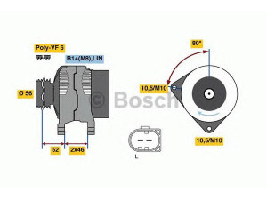 BOSCH 0 986 081 390 kintamosios srovės generatorius 
 Elektros įranga -> Kint. sr. generatorius/dalys -> Kintamosios srovės generatorius
6G9N1 0300 YC, 6G9N 10300 YC, 6G9N10300YC