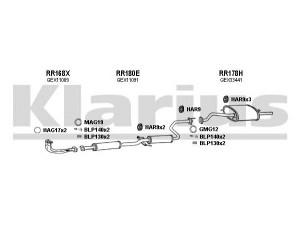 KLARIUS 120037U išmetimo sistema 
 Išmetimo sistema -> Išmetimo sistema, visa