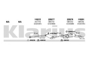 KLARIUS 930319E išmetimo sistema 
 Išmetimo sistema -> Išmetimo sistema, visa