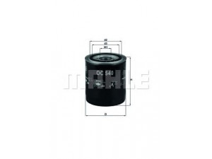 KNECHT OC 540 alyvos filtras 
 Techninės priežiūros dalys -> Techninės priežiūros intervalai
2630042040, 2630042060, 263304X000