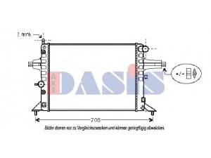 AKS DASIS 151980N radiatorius, variklio aušinimas 
 Aušinimo sistema -> Radiatorius/alyvos aušintuvas -> Radiatorius/dalys
1300187, 1300213, 90770726