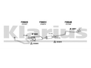 KLARIUS 361084U išmetimo sistema 
 Išmetimo sistema -> Išmetimo sistema, visa