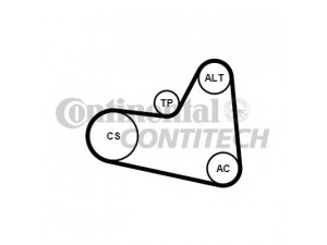 CONTITECH 6PK976K1 V formos rumbuotas diržas, komplektas 
 Techninės priežiūros dalys -> Techninės priežiūros intervalai
