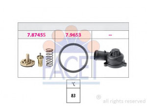 FACET 7.8745K termostatas, aušinimo skystis 
 Aušinimo sistema -> Termostatas/tarpiklis -> Thermostat