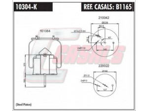 CASALS B1165 dėklas, pneumatinė pakaba 
 Pakaba -> Pneumatinė pakaba
MLF7142, 1440304, 470922