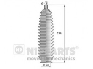 NIPPARTS J2841016 gofruotoji membrana, vairavimas 
 Vairavimas -> Gofruotoji membrana/sandarinimai
48203-BM400, 48204-4U126