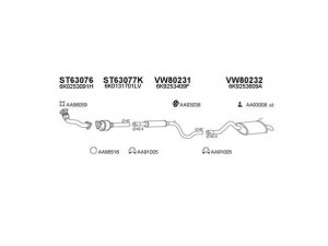 VENEPORTE 630104 išmetimo sistema 
 Išmetimo sistema -> Išmetimo sistema, visa