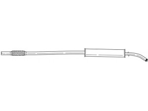 AKS DASIS SG16401 vidurinis duslintuvas 
 Išmetimo sistema -> Duslintuvas
46779940
