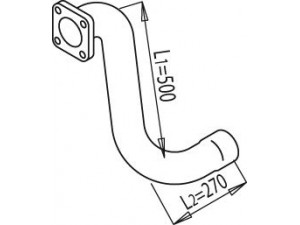 DINEX 49169 išleidimo kolektorius 
 Išmetimo sistema -> Išmetimo vamzdžiai
81.15204.5461