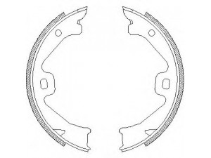 WOKING Z4704.00 stabdžių trinkelių komplektas, stovėjimo stabdis 
 Stabdžių sistema -> Rankinis stabdys
GBS90838AF, SFS100190