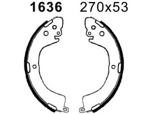 BSF 01636 stabdžių trinkelių komplektas 
 Techninės priežiūros dalys -> Papildomas remontas
MN102639, MR178826, MR496333
