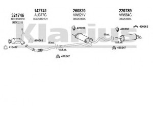 KLARIUS 930896E išmetimo sistema 
 Išmetimo sistema -> Išmetimo sistema, visa