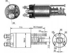 MAGNETI MARELLI 940113050498 solenoidinis jungiklis, starteris