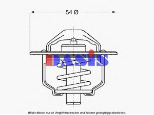 AKS DASIS 750898N termostatas, aušinimo skystis 
 Aušinimo sistema -> Termostatas/tarpiklis -> Thermostat
