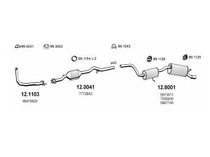 ASSO ART1185 išmetimo sistema