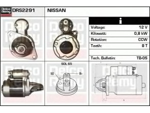 DELCO REMY DRS2291 starteris 
 Elektros įranga -> Starterio sistema -> Starteris
M2T23181, M2T27781, M2T37081, M2T37781