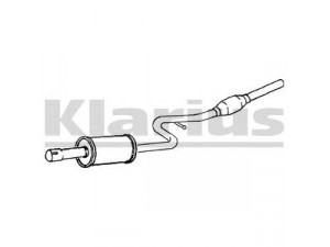 KLARIUS 260856 vidurinis duslintuvas 
 Išmetimo sistema -> Duslintuvas
46765405, 46765405, 46765405