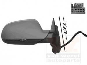 VAN WEZEL 0338816 išorinis veidrodėlis 
 Kėbulas -> Langai/veidrodėliai -> Veidrodėlis
8F0857536C, 8K0949102B, 8P1 858 532 GC