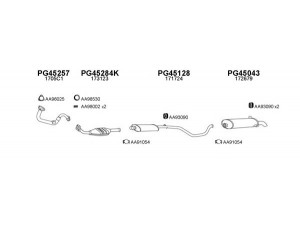 VENEPORTE 450057 išmetimo sistema 
 Išmetimo sistema -> Išmetimo sistema, visa