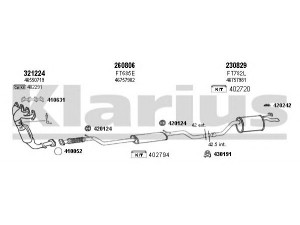 KLARIUS 330935E išmetimo sistema