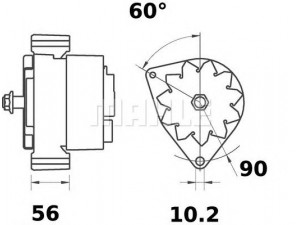 MAHLE ORIGINAL MG 24 kintamosios srovės generatorius
0118 2968, 0118 3439, 0118 3624