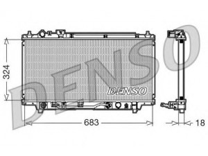 DENSO DRM44001 radiatorius, variklio aušinimas 
 Aušinimo sistema -> Radiatorius/alyvos aušintuvas -> Radiatorius/dalys
B59615200D, Z50615200A
