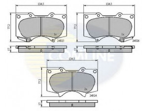 COMLINE CBP31201 stabdžių trinkelių rinkinys, diskinis stabdys 
 Techninės priežiūros dalys -> Papildomas remontas
4605A472, 4605A481, MZ690355, 04465-35290