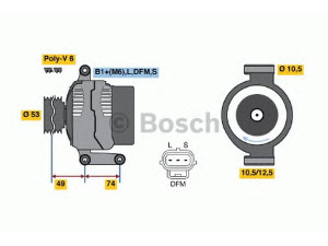 BOSCH 0 124 415 016 kintamosios srovės generatorius
1516507R, 1C1T1 0300 AB, 1C1T1 0300 AD