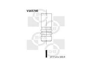BGA V165740 įleidimo vožtuvas 
 Variklis -> Variklio uždegimo laiko reguliavimo kontrolė -> Vožtuvų eilė -> Vožtuvai/dalys
13201-00Q0A
